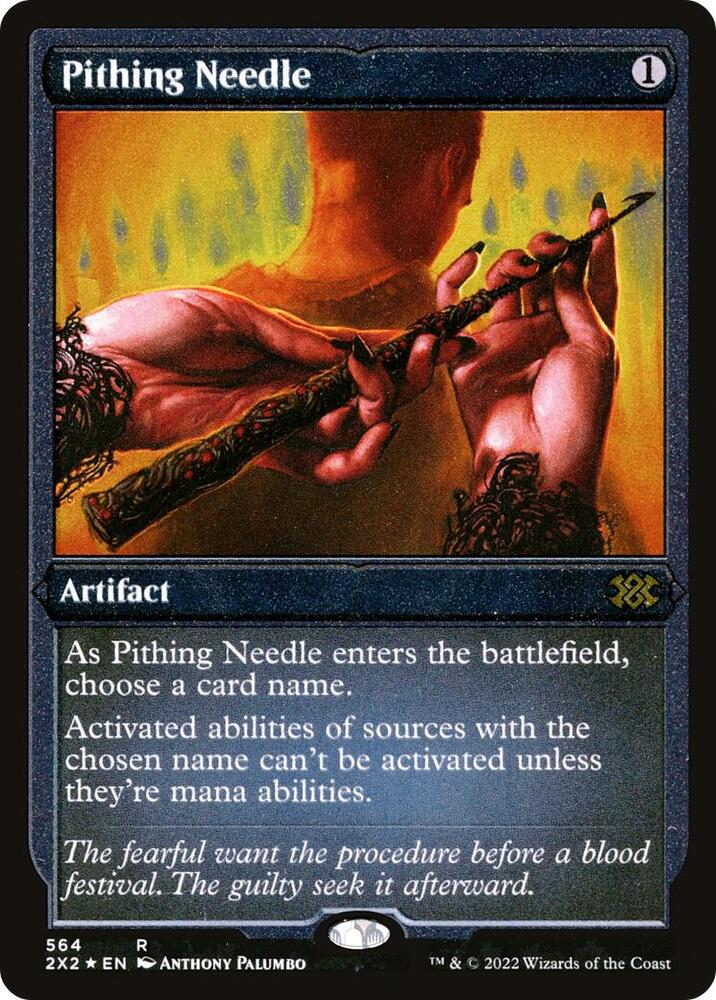 Pithing Needle Foil Etched (Double Masters 2022)  - Foil | Good Games North