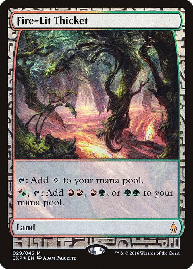 Fire Lit Thicket (Zendikar Expeditions)  - Foil | Good Games North