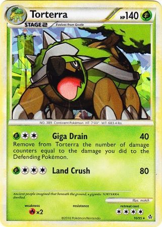Torterra (10/95) (Cracked Ice Holo) [HeartGold & SoulSilver: Unleashed] | Good Games North