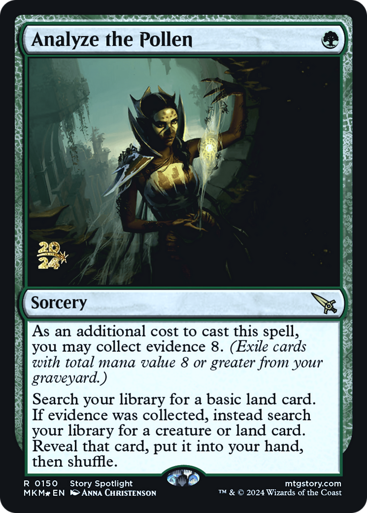 Analyze the Pollen [Murders at Karlov Manor Prerelease Promos] | Good Games North