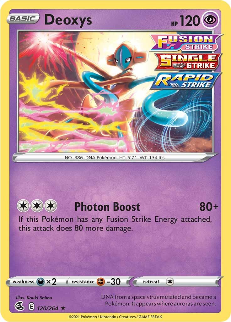 Deoxys (120/264) [Sword & Shield: Fusion Strike] | Good Games North