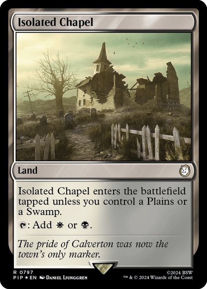 Isolated Chapel 797/326 (Universes Beyond: Fallout)  - Surge Foil | Good Games North