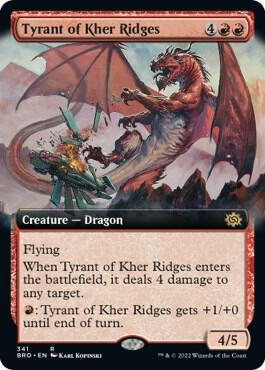 Tyrant of Kher Ridges Extended Art (The Brothers' War)  - undefined | Good Games North
