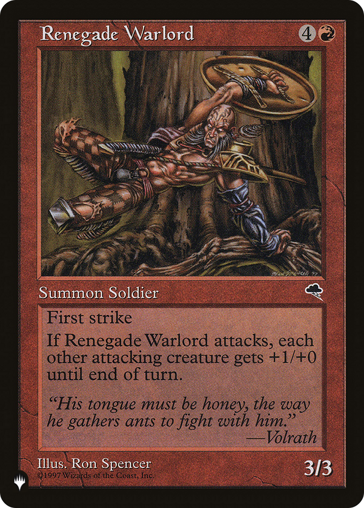 Renegade Warlord [The List] | Good Games North