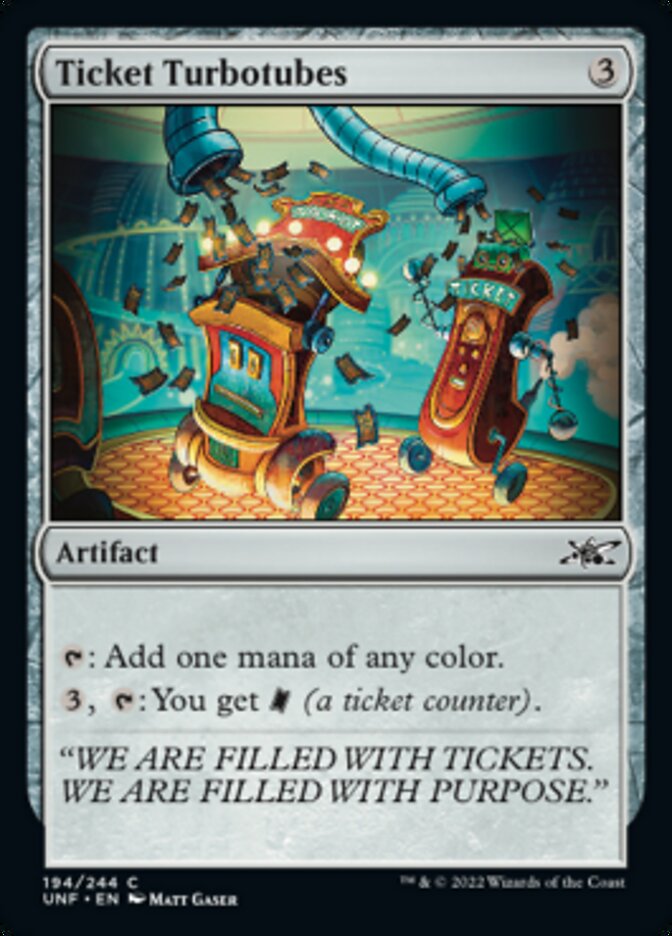 Ticket Turbotubes [Unfinity] | Good Games North