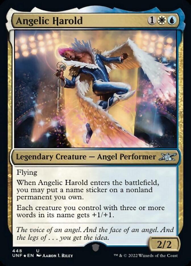 Angelic Harold (Galaxy Foil) [Unfinity] | Good Games North