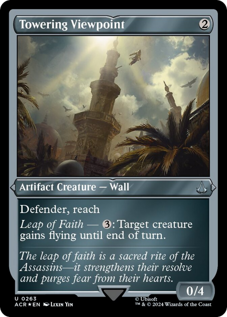 Towering Viewpoint (Foil Etched) [Assassin's Creed] | Good Games North
