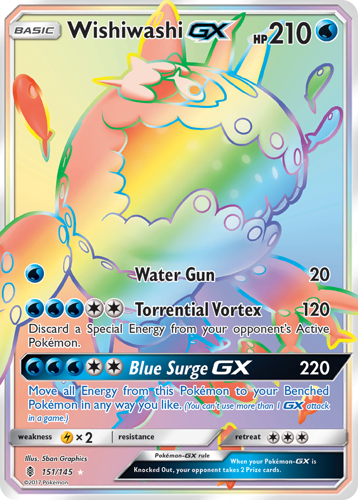 Wishiwashi GX (151/145) [Sun & Moon: Guardians Rising] | Good Games North