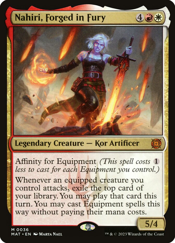 Nahiri, Forged in Fury 36 (March of the Machine: The Aftermath)  - Foil | Good Games North