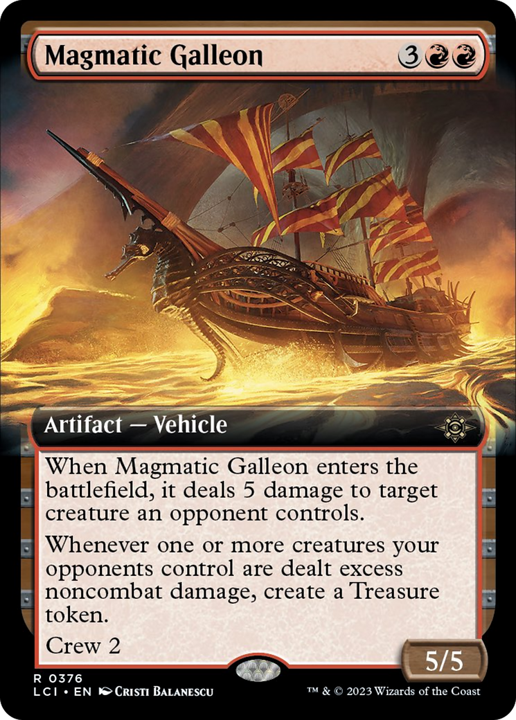 Magmatic Galleon (Extended Art) [The Lost Caverns of Ixalan] | Good Games North