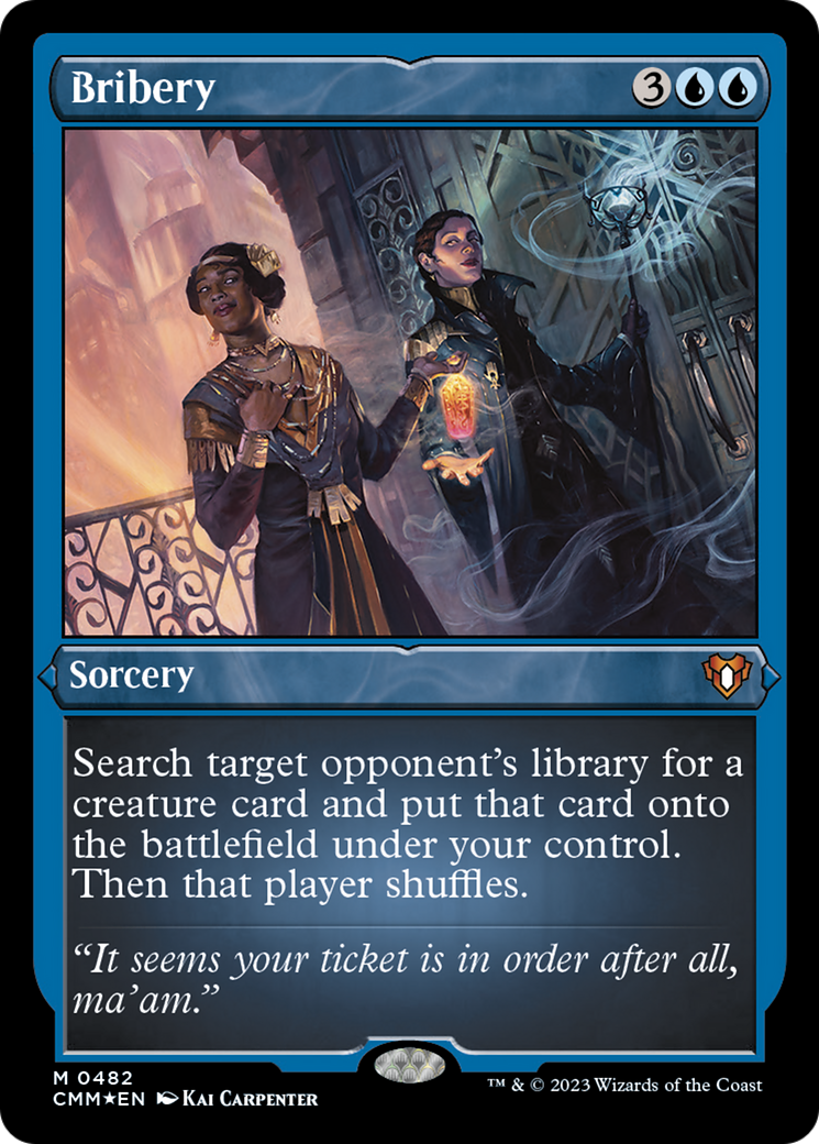 Bribery (Foil Etched) [Commander Masters] | Good Games North