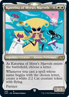 Katerina of Myras Marvels Showcase Galaxy Foil (Unfinity)  - undefined | Good Games North