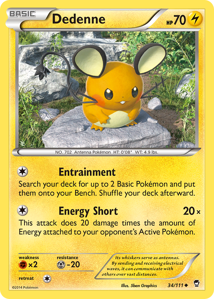 Dedenne (34/111) [XY: Furious Fists] | Good Games North