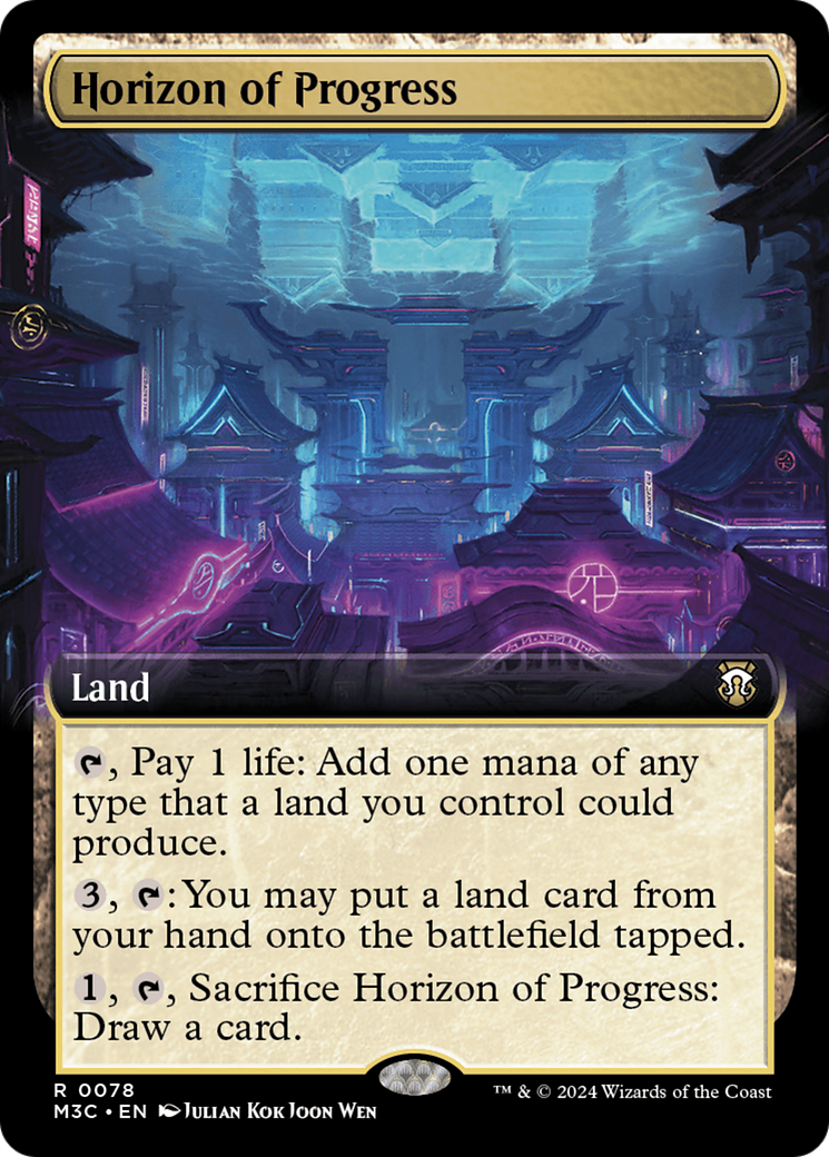 Horizon of Progress (Extended Art) (Ripple Foil) [Modern Horizons 3 Commander] | Good Games North