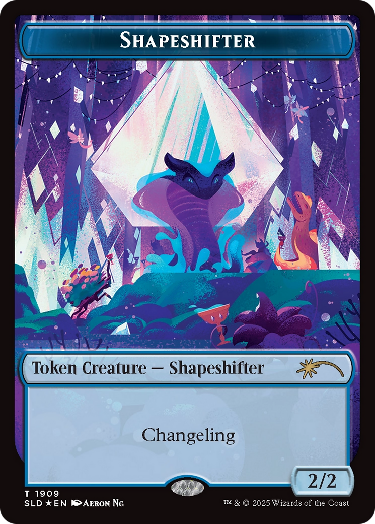 Shapeshifter Token (1909) (Double Rainbow Foil) [Secret Lair Drop Series] | Good Games North