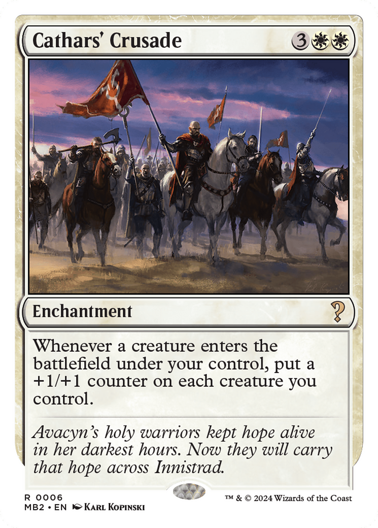 Cathars' Crusade (White Border) [Mystery Booster 2] | Good Games North