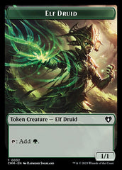 The Monarch // Elf Druid Double-Sided Token [Commander Masters Tokens] | Good Games North