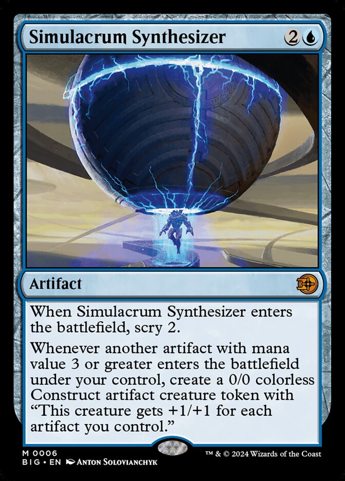 Simulacrum Synthesizer (Outlaws of Thunder Junction: The Big Score)  - Foil | Good Games North
