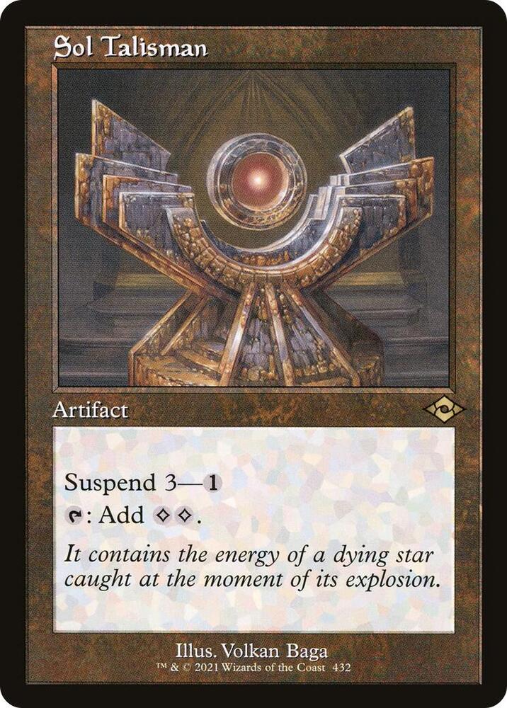 Sol Talisman Retro Frame (Modern Horizons 2)  - Foil | Good Games North