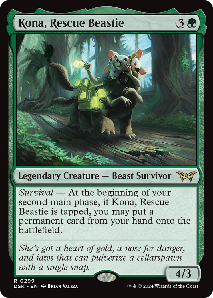 Kona, Rescue Beastie (0299) [Duskmourn: House of Horror] | Good Games North
