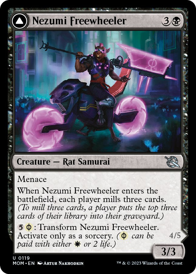 Nezumi Freewheeler // Hideous Fleshwheeler [March of the Machine] | Good Games North