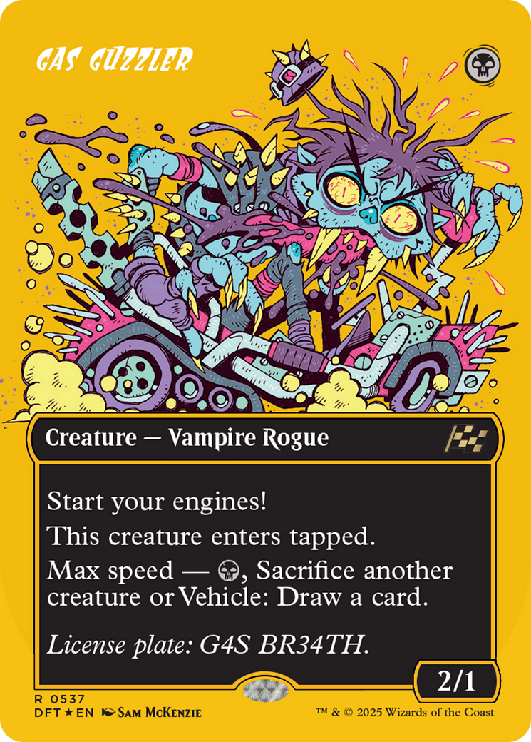 Gas Guzzler (Borderless) (First-Place Foil) [Aetherdrift] | Good Games North
