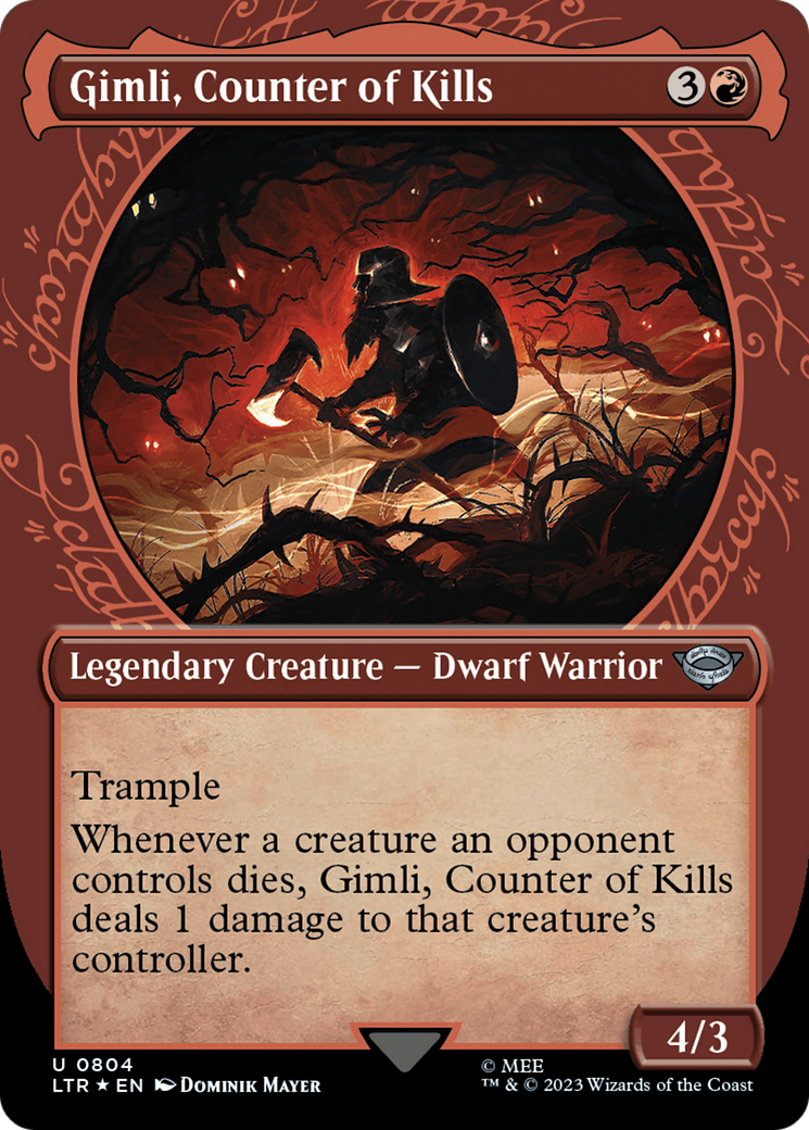 Gimli, Counter of Kills (Showcase) (Surge Foil) [The Lord of the Rings: Tales of Middle-Earth] | Good Games North