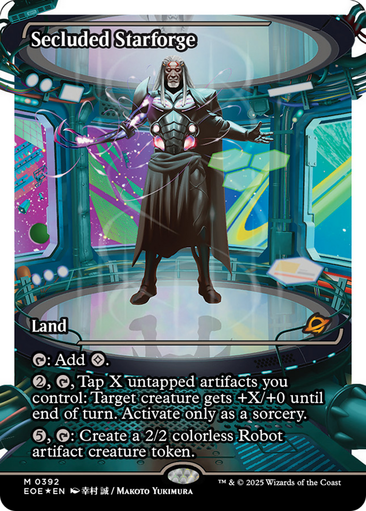 Secluded Starforge (Showcase) (Fracture Foil) [Edge of Eternities] | Good Games North