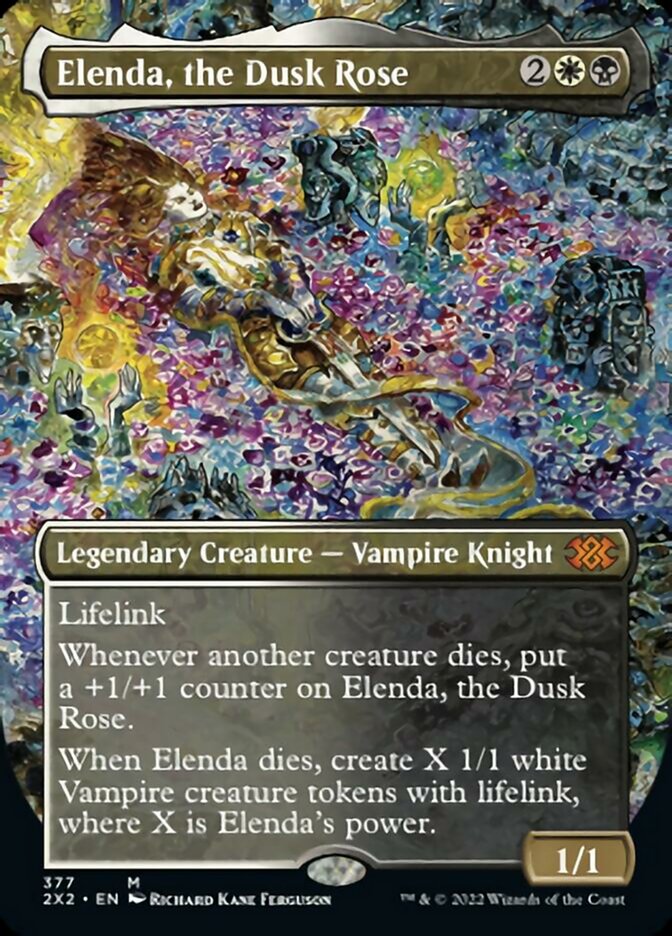 Elenda, the Dusk Rose (Borderless Alternate Art) [Double Masters 2022] | Good Games North