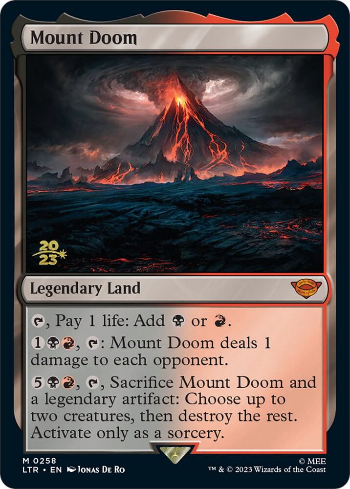 Mount Doom 258s/86 (Prerelease Cards)  - Foil | Good Games North