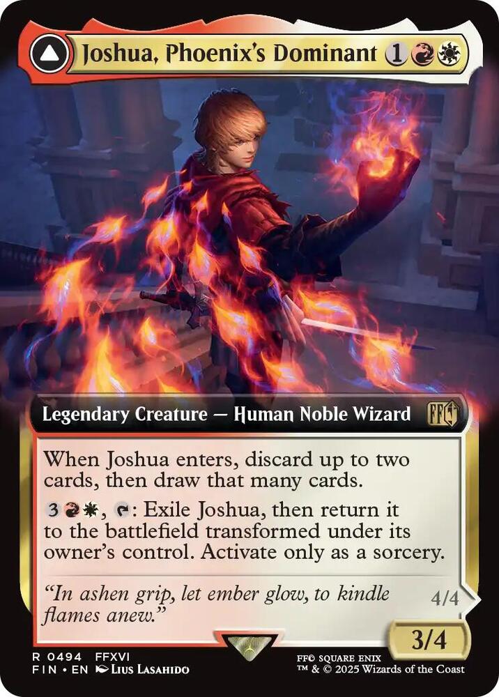 Joshua Phoenixs Dominant Extended Art (FINAL FANTASY)  - Foil | Good Games North