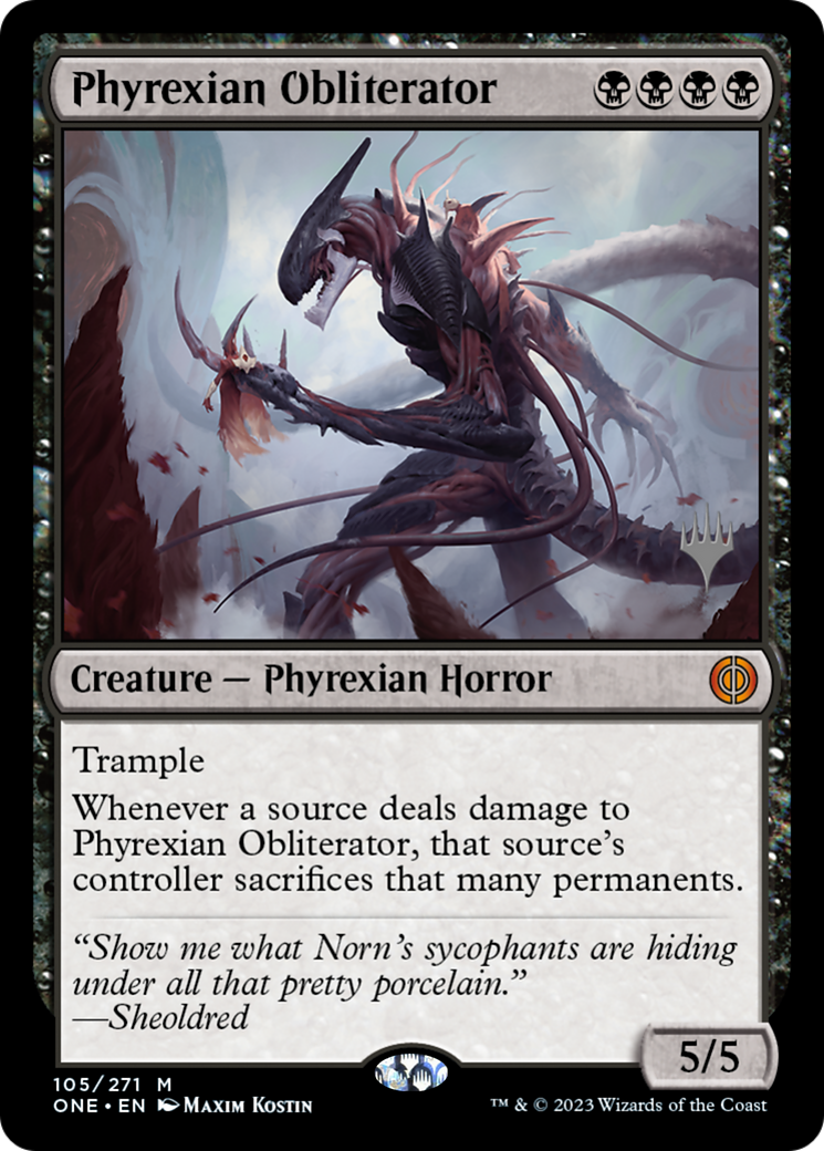 Phyrexian Obliterator (Promo Pack) [Phyrexia: All Will Be One Promos] | Good Games North