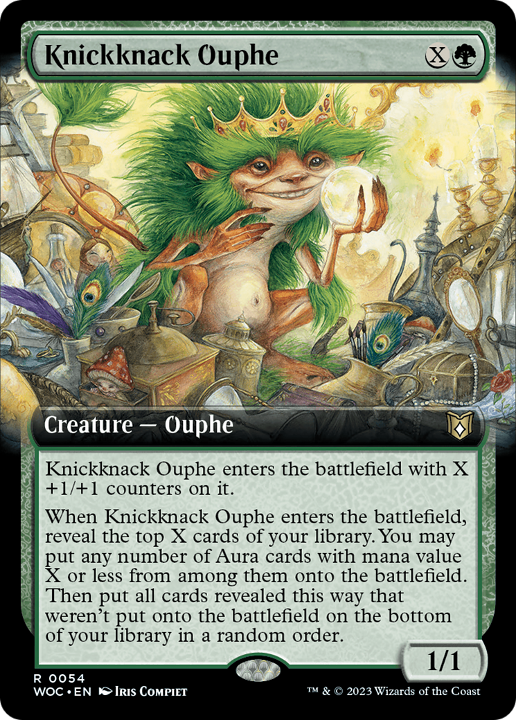 Knickknack Ouphe (Extended Art) [Wilds of Eldraine Commander] | Good Games North