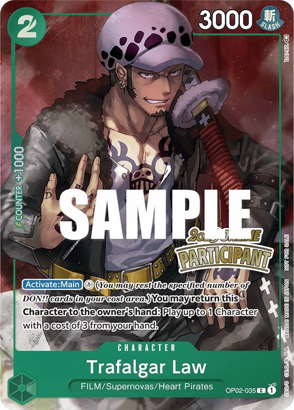 Trafalgar Law (Online Regional 2023) [Participant] [One Piece Promotion Cards] | Good Games North
