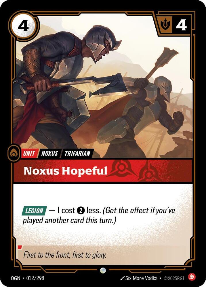 Noxus Hopeful (Origins)  - Foil | Good Games North