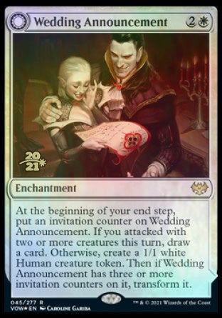Wedding Announcement // Wedding Festivity [Innistrad: Crimson Vow Prerelease Promos] | Good Games North