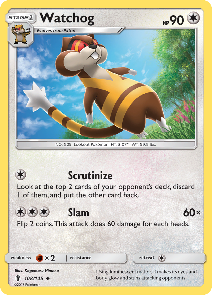 Watchog (108/145) [Sun & Moon: Guardians Rising] | Good Games North