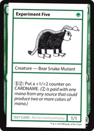 Experiment Five (2021 Edition) [Mystery Booster Playtest Cards] | Good Games North