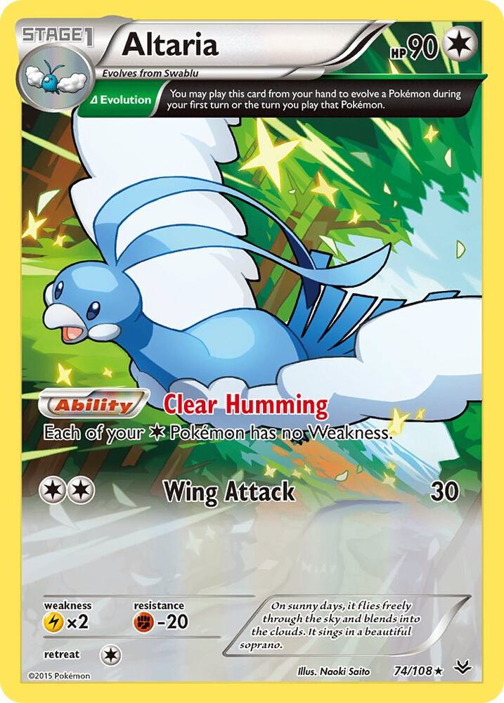 Altaria 74/108 (XY - Roaring Skies)  - Reverse Holofoil | Good Games North