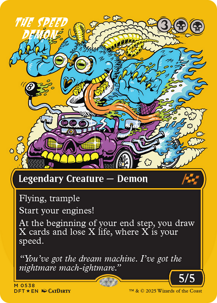 The Speed Demon (Borderless) (First-Place Foil) [Aetherdrift] | Good Games North