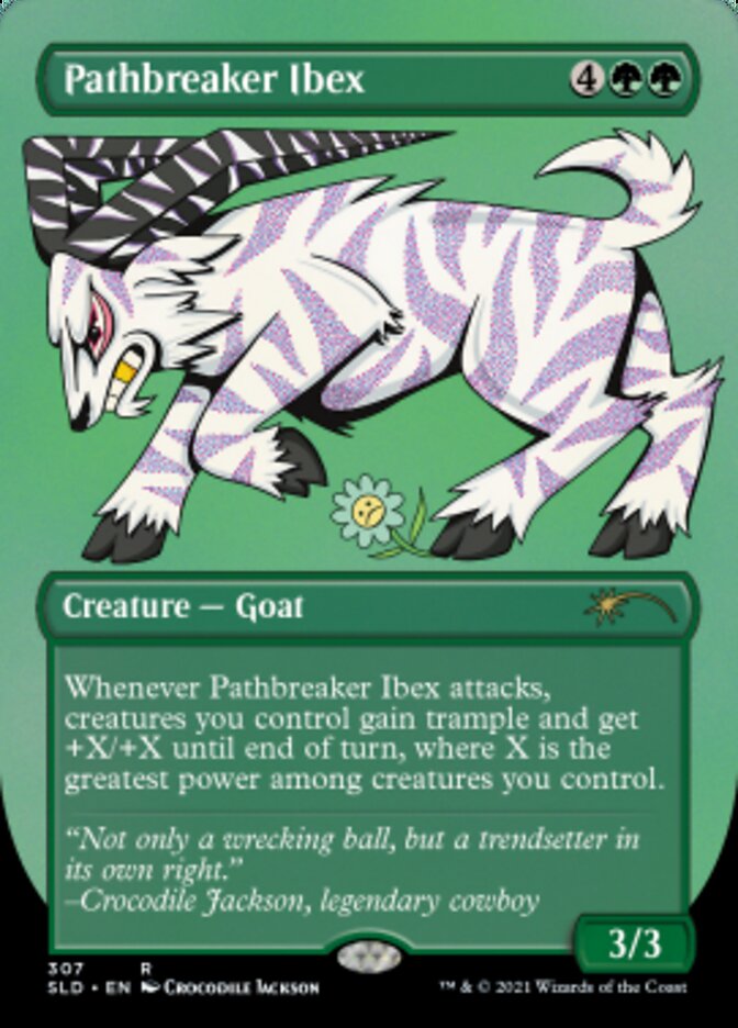 Pathbreaker Ibex (Borderless) (Foil Etched) [Secret Lair Drop Series] | Good Games North