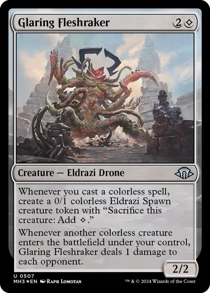 Glaring Fleshraker Ripple Foil 507/319 (Modern Horizons 3)  - Foil | Good Games North