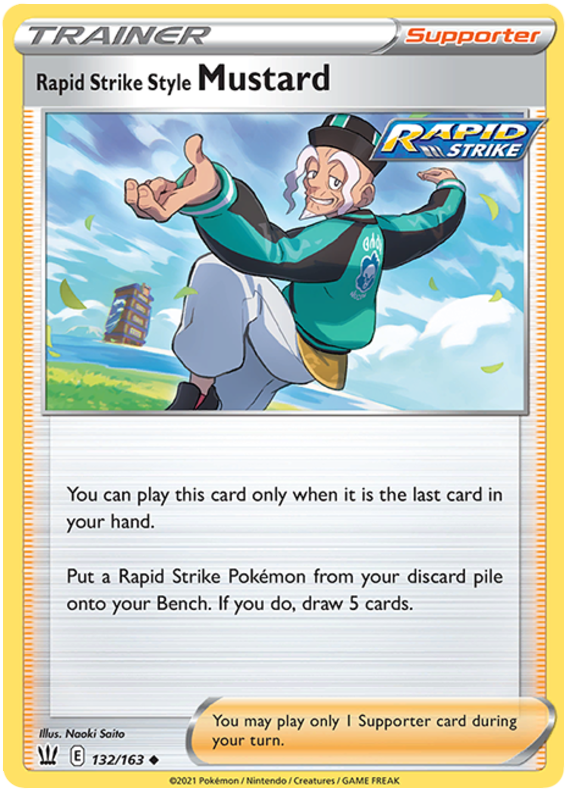 Rapid Strike Style Mustard (132/163) [Sword & Shield: Battle Styles] | Good Games North