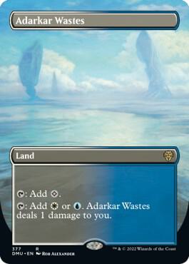 Adarkar Wastes Borderless 377 (Dominaria United)  - Foil | Good Games North