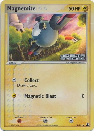 Magnemite (74/113) (Stamped) [EX: Delta Species] | Good Games North