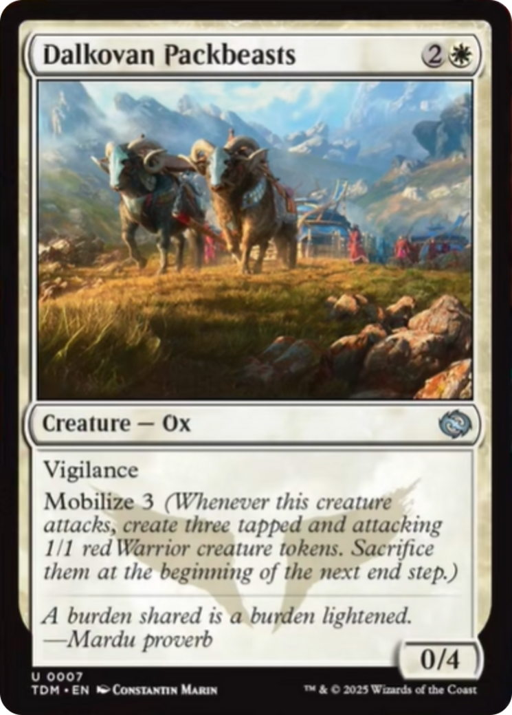 Dalkovan Packbeasts [Tarkir: Dragonstorm] | Good Games North