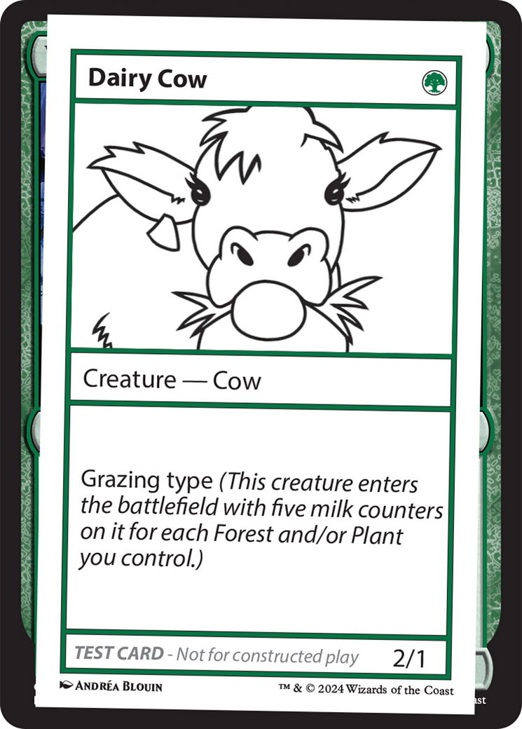 Dairy Cow [Mystery Booster 2 Playtest Cards] | Good Games North