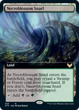 Necroblossom Snarl Extended Art 363 (Strixhaven: School of Mages)  | Good Games North