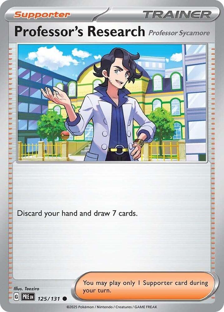 Professor's Research (125/131) [Professor Sycamore] [Scarlet & Violet: Prismatic Evolutions] | Good Games North