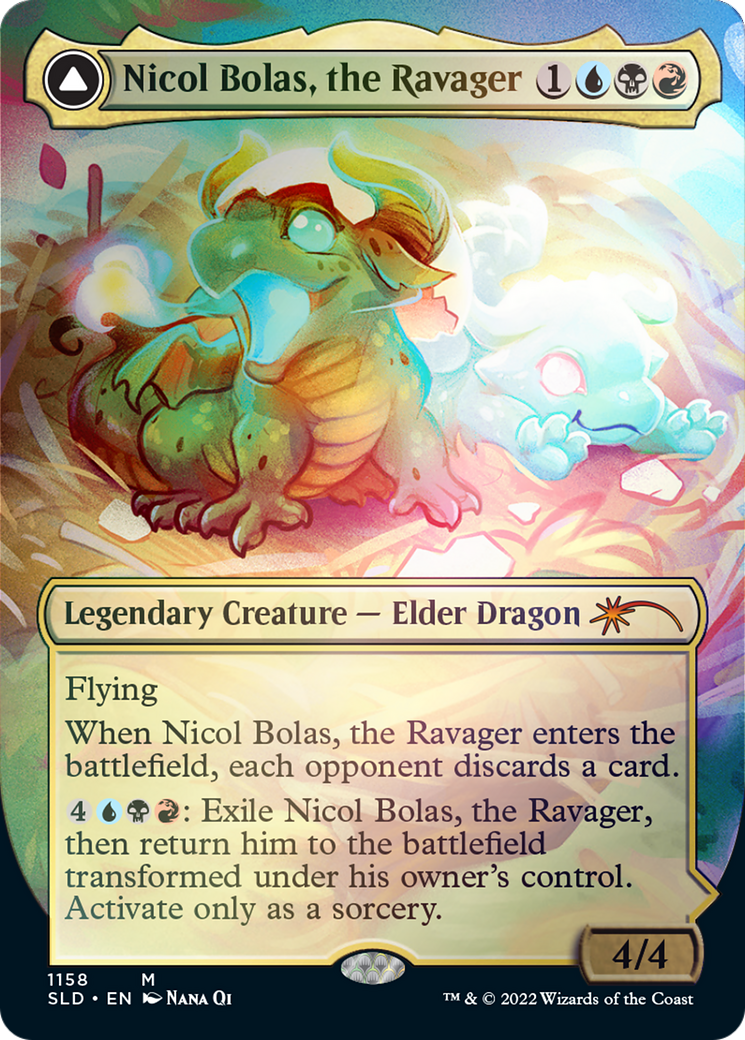 Nicol Bolas, the Ravager // Nicol Bolas, the Arisen (Borderless) [Secret Lair: From Cute to Brute] | Good Games North